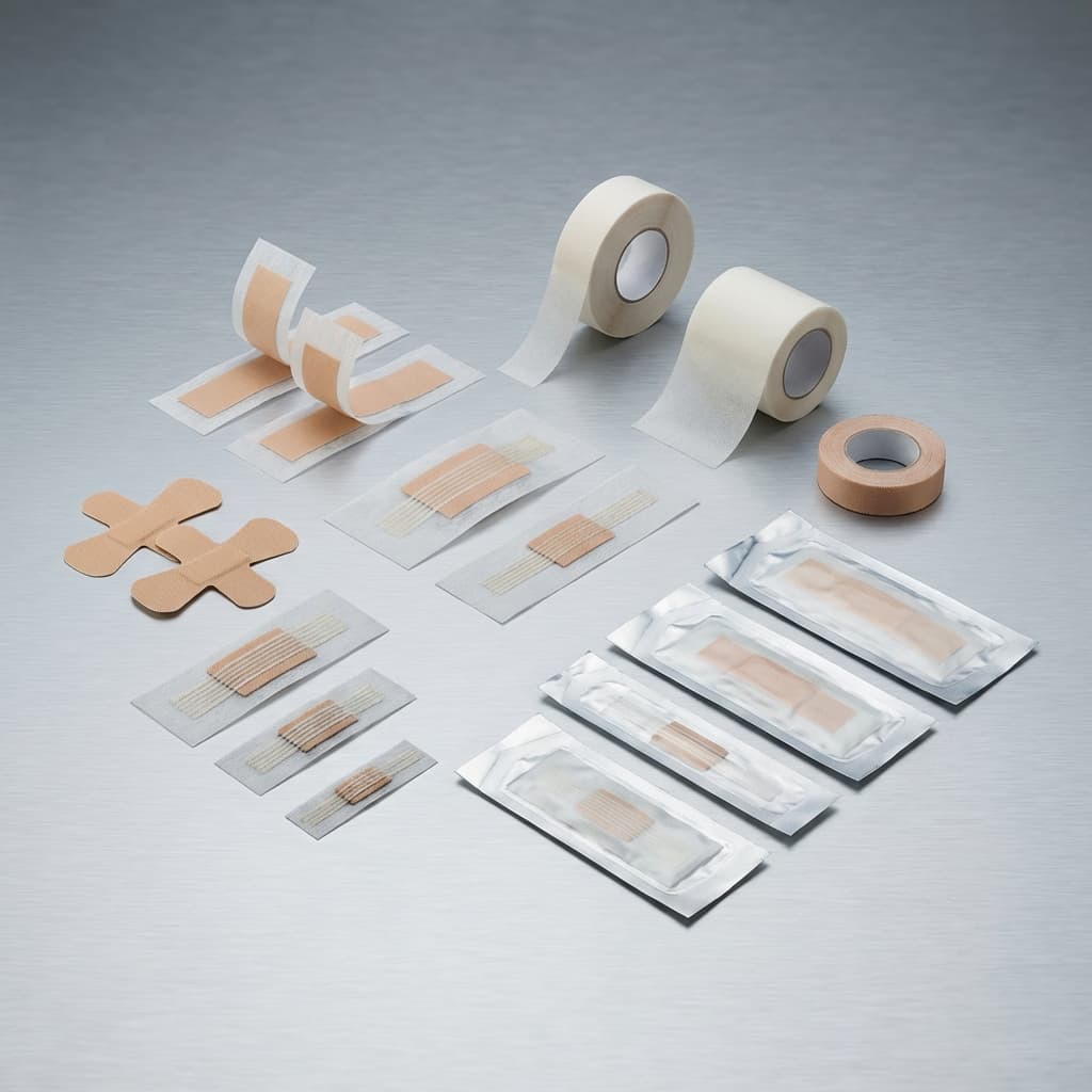 Sutures cutanées adhésives