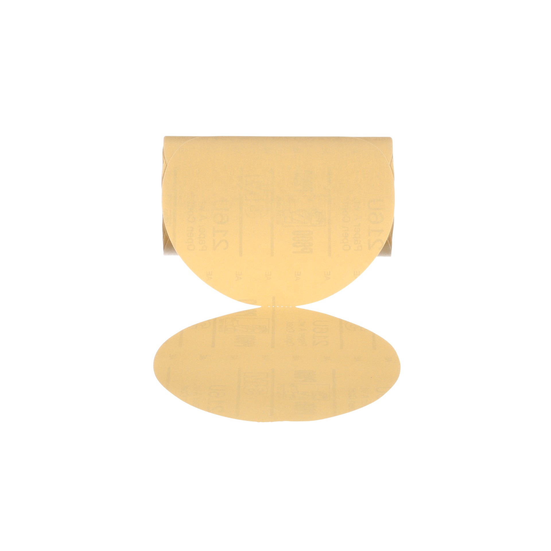 Rouleau de disques en papier or Hookit(MC) 3M(MC), 216U, P800, 152,4 mm x ST (6 po x ST), 175 disques/rouleau
