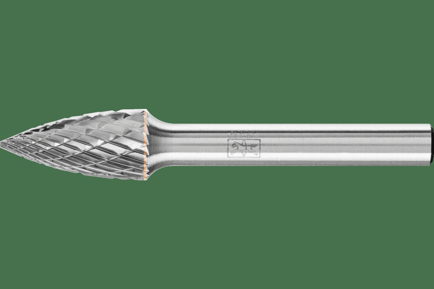 PFERD TOOLS Carbure Fraise SG-3 Pointed Tree Forme TOUGH Double Coupe 3/8" x 3/4" x 1/4" tige