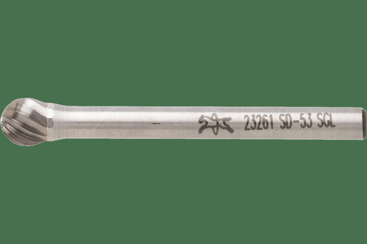 PFERD TOOLS Carbure Fraise SD-53 Ball Forme Single Coupe 3/16" x 1/8" x 1/8" tige
