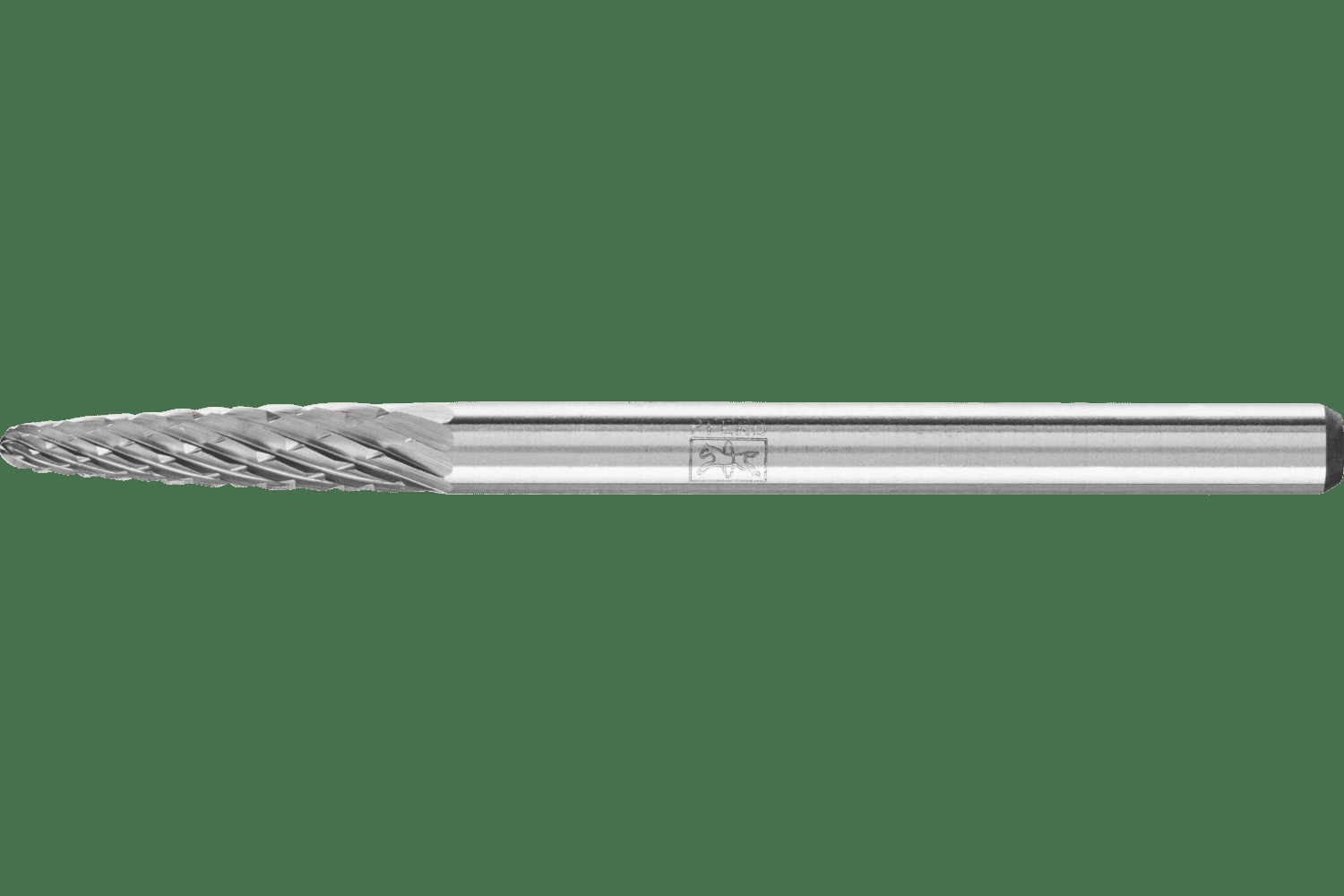 PFERD TOOLS Carbure Fraise SF-42 Tree Forme Double Coupe 1/8" x 1/2" x 1/8" tige