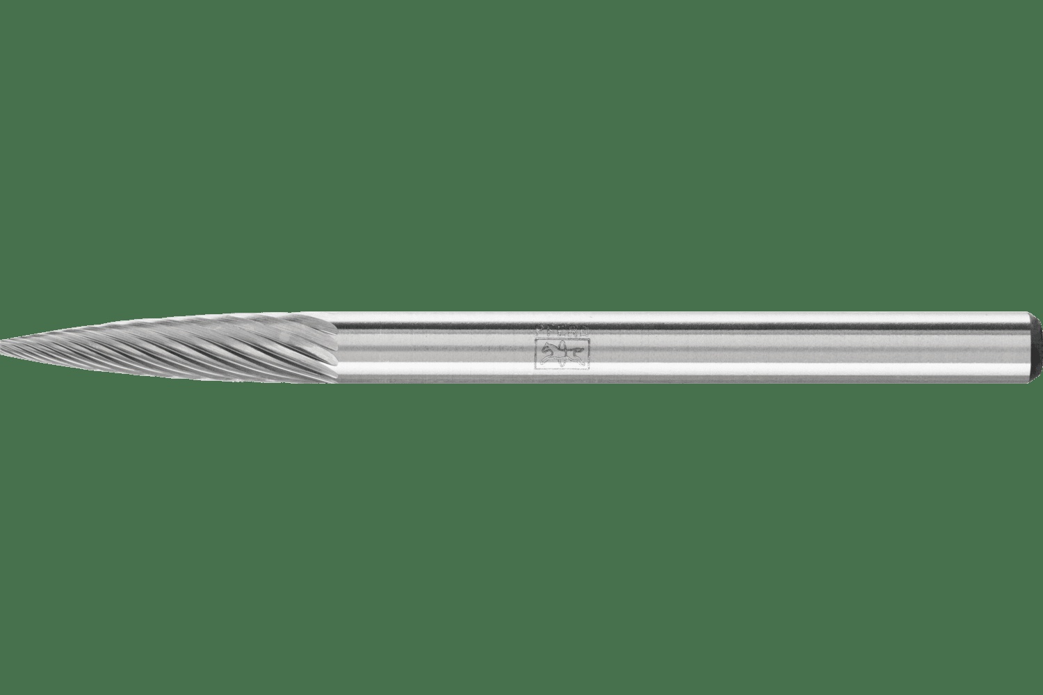 PFERD TOOLS Carbure Fraise SG-43 Pointed Tree Forme Single Coupe 1/8" x 3/8" x 1/8" tige