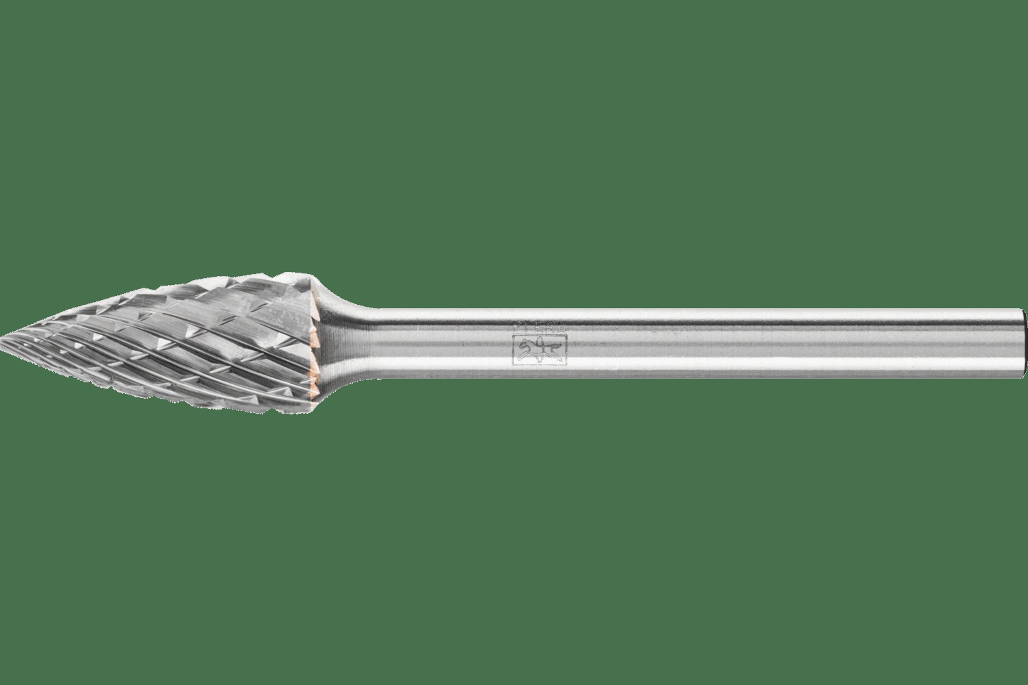 PFERD TOOLS Carbure Fraise SG-51 Pointed Tree Forme Double Coupe 1/4" x 1/2" x 1/8" tige