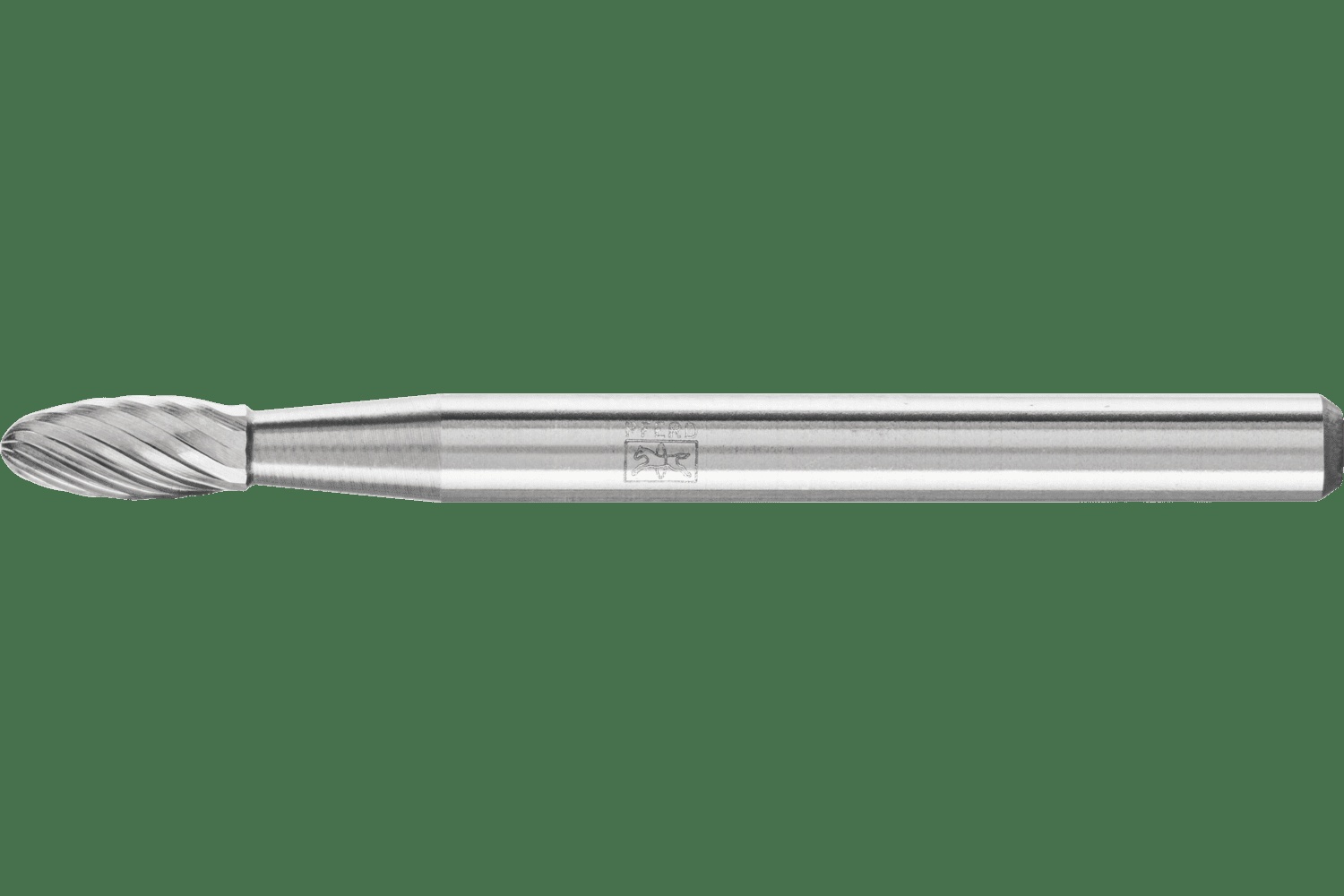 PFERD TOOLS Carbure Fraise SH-41 Flame Forme Single Coupe 1/8" x 1/4" x 1/8" tige
