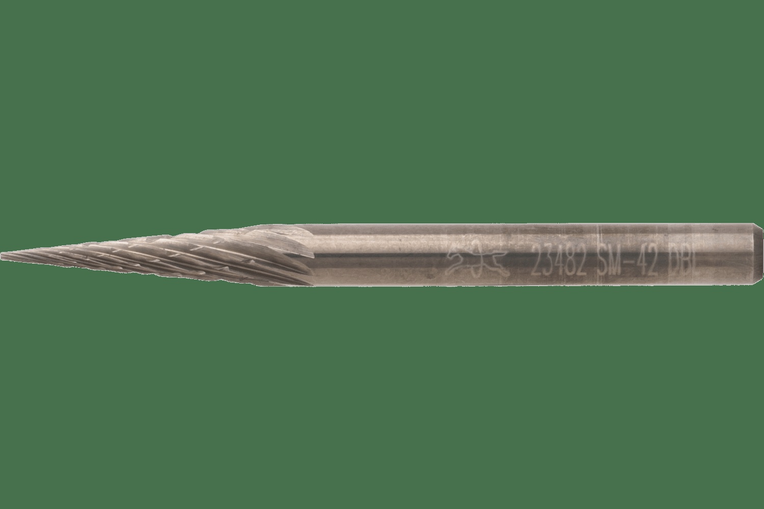 PFERD TOOLS Carbure Fraise SM-42 Pointed Cone Forme Double Coupe 1/8" x 1/2" x 1/8" tige