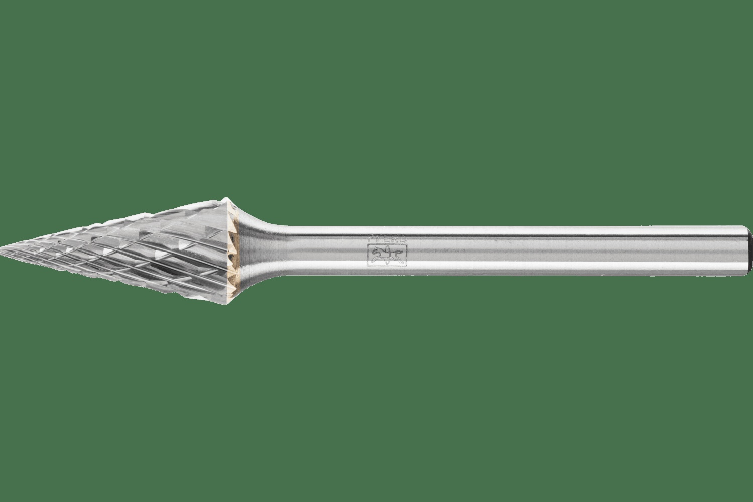 PFERD TOOLS Carbure Fraise SM-51 Pointed Cone Forme Double Coupe 1/4" x 1/2" x 1/8" tige
