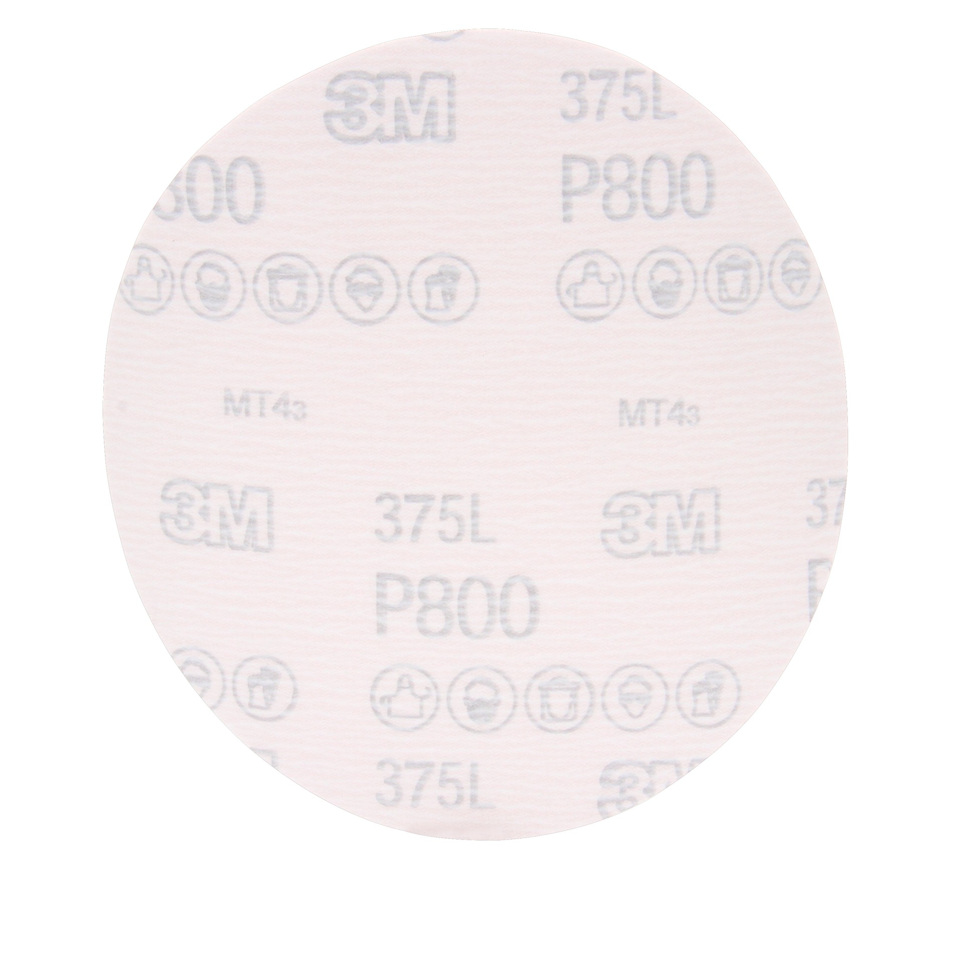 Disque en pellicule Hookit(MC) 3M(MC), 375L, grain 80, 4 1/2 po x 2 3/4 po (114,3 mm x 69,9 mm)