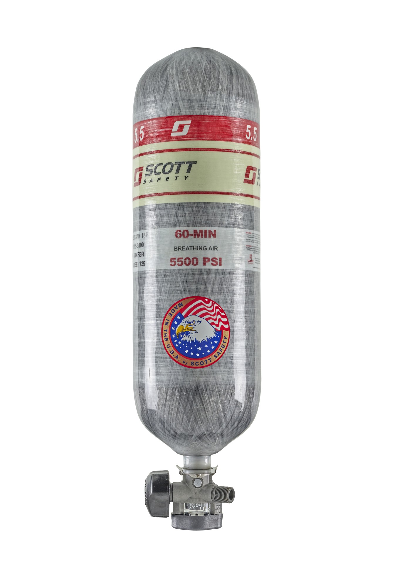 3M Scott™ Cyl&Valve Assemblage 200973-01, SC, 5.5, 60 Min, 1 ch/Caisse