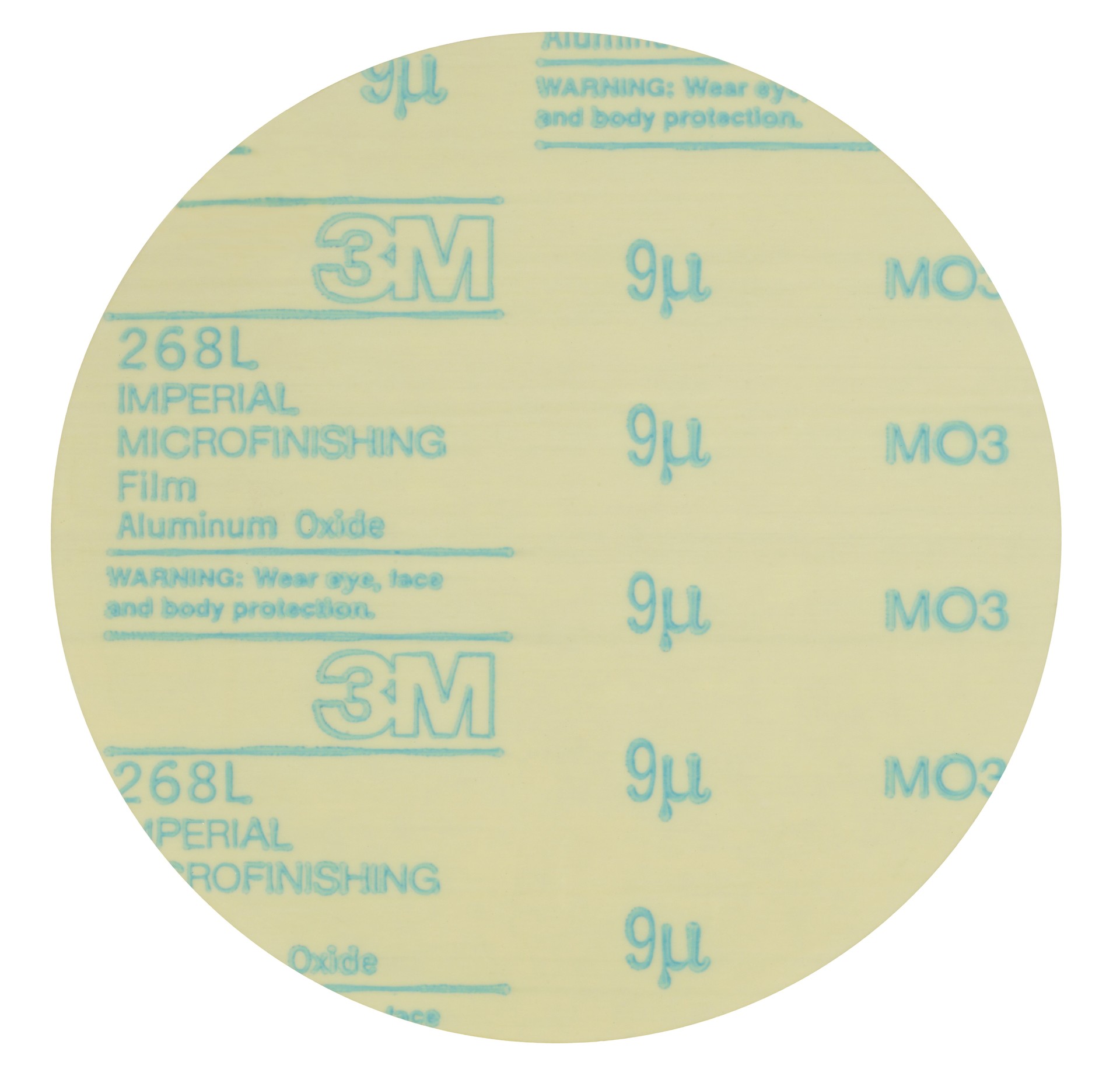 Disque en pellicule de microfinition autoadhésif 3M(MC), 268L, A45, 11 1/4 po x ST (285,8 mm x ST)
