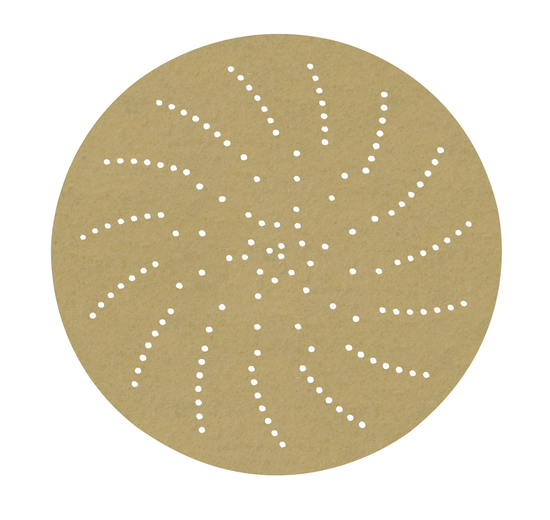Disque en papier 236U 3M Xtract(MC), 55514, P400, poids C, 152,4 mm (6 po), emporte-pièce 600LG, 50/carton, 250/caisse