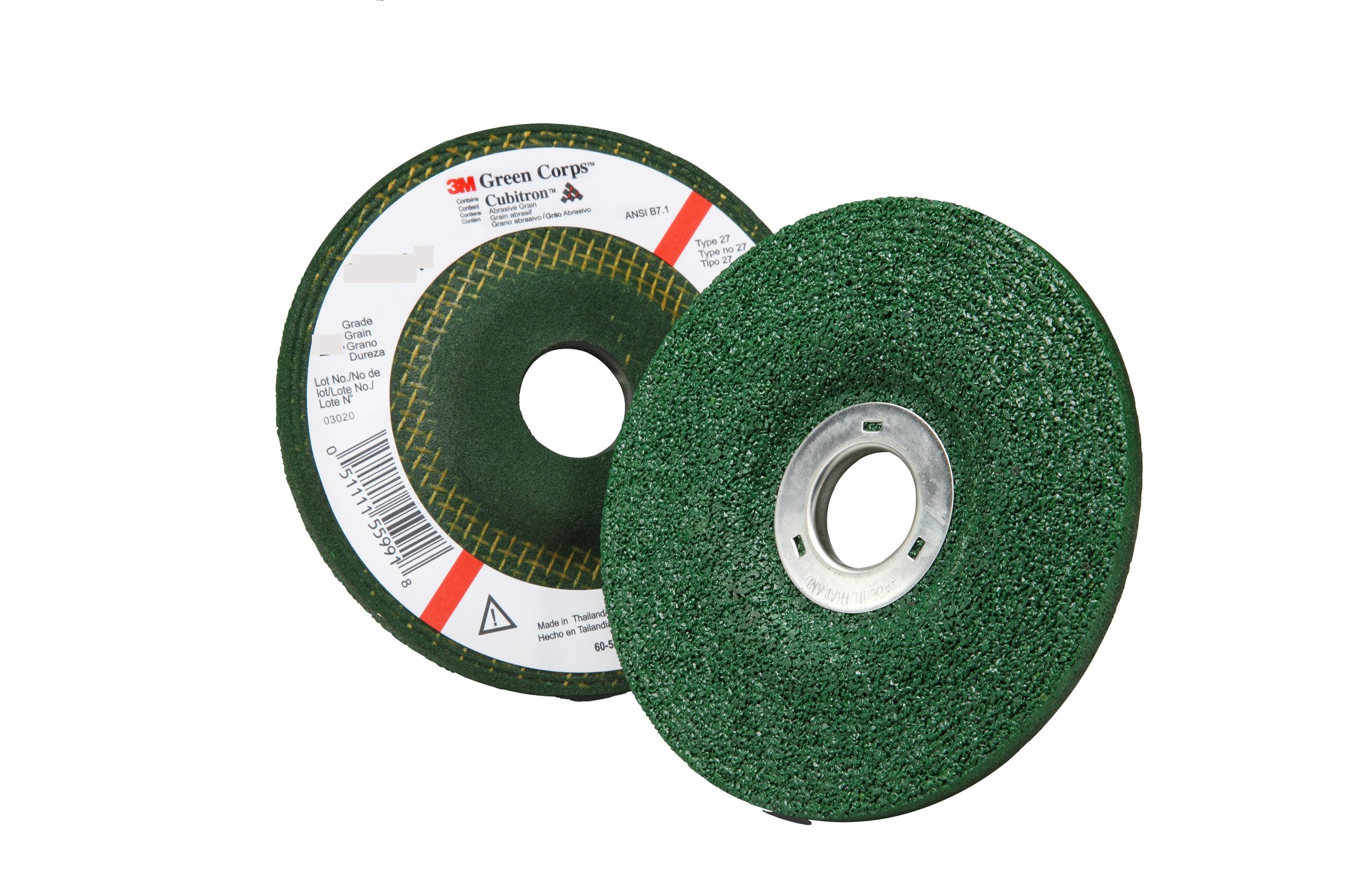 3M Green Corps™ Depressed Center Wheel, 24 9 in x 1/4 in x 7/8 in, 10 per inner 20 per case