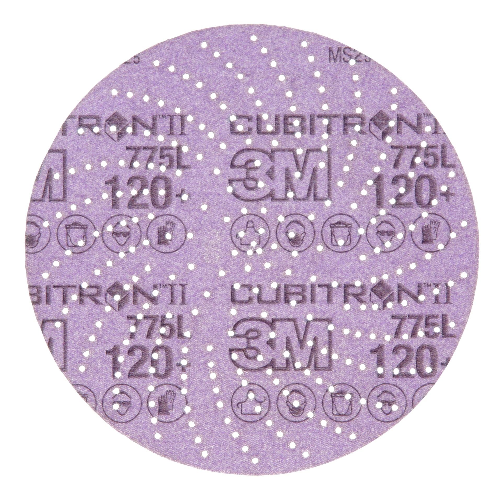 Disque en pellicule 775L Cubitron(MC) II 3M Xtract(MC), 120+, 152,4 mm (6 po), emporte-pièce 600LG