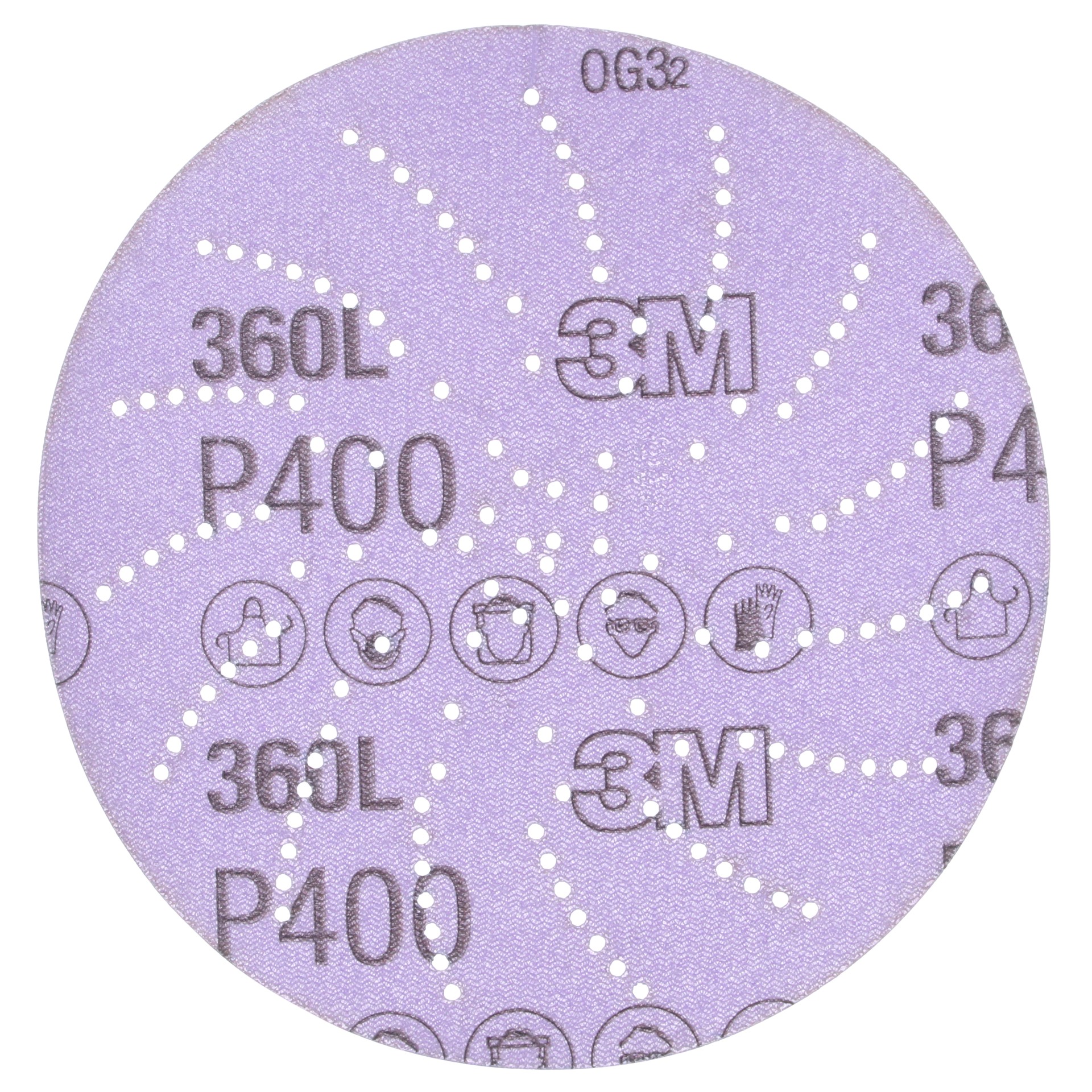 Disque en pellicule 360L 3M Xtract(MC), P400, 0,0762 mm (3 mil), 127,0 mm (5 po), 100/boîte, 500/caisse