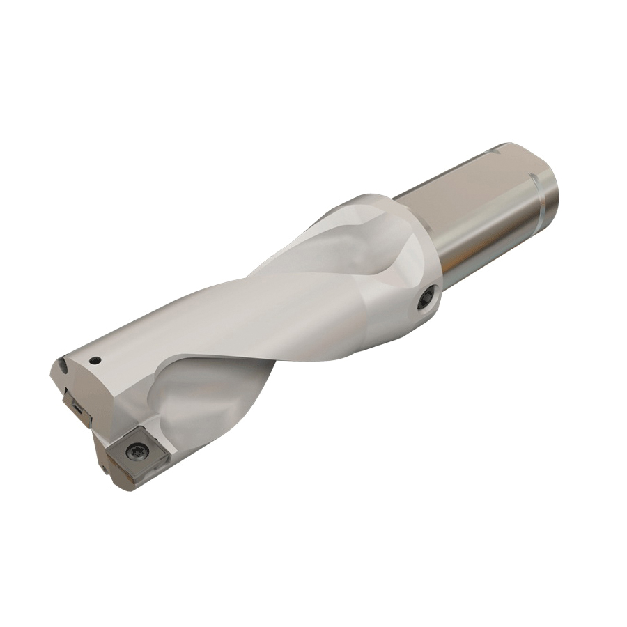 Iscar 3201803 DR-TWIST Corps de forage indexable avec trous de liquide de refroidissement interne queue droite raccord de tête 1 654 po perceuse en D de 2 63 po