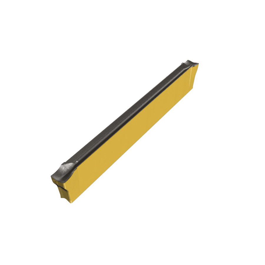 Iscar 6004921 DO-GRIPXL Double Sided Twisted Grooving Insert Rectangle Shape DGN Insert 3002 Insert Neutral Cutting 3 mm W Cutting Manufacturer's Grade: IC808 PVD-TiAlN/AlTiN+TiN Coated Material Grade: H K M P S